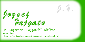 jozsef hajgato business card